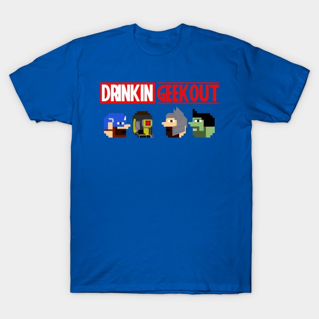 DrinkIN GeekOUT (Marvel) T-Shirt by DrinkIN GeekOUT Armor Shop